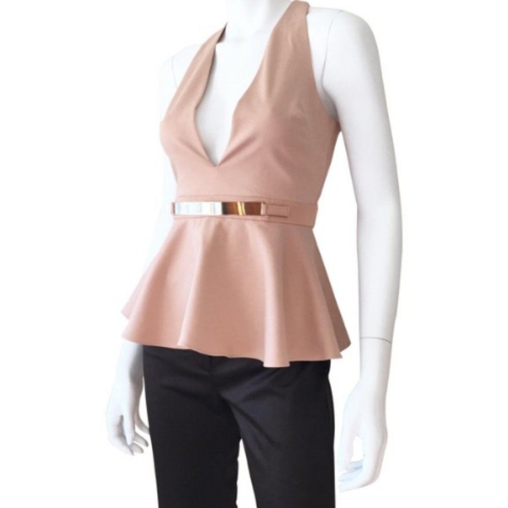 Marciano Pink Peplum Tank Top